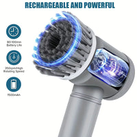 Cepillo Eléctrico Giratorio de Limpieza — 5 Cabezales Intercambiables